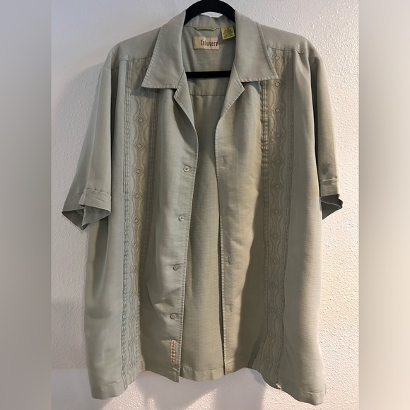 Men's Light Green Casual Button Down Shirt Size Large - Picture 1 of 5